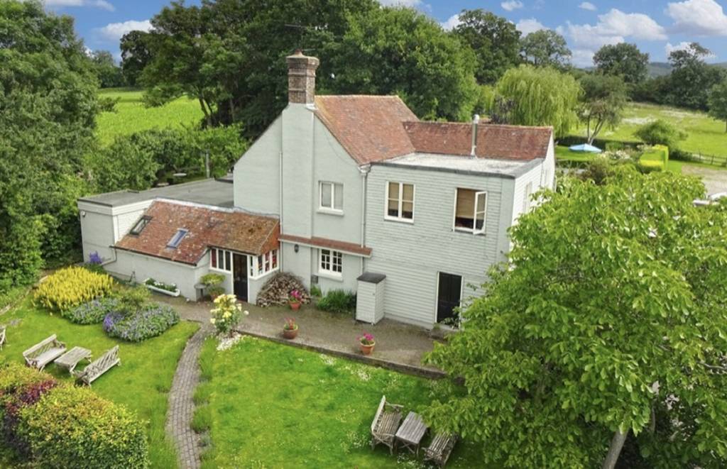 An aerial view of the Jolly Sportsman pub in East Chiltington