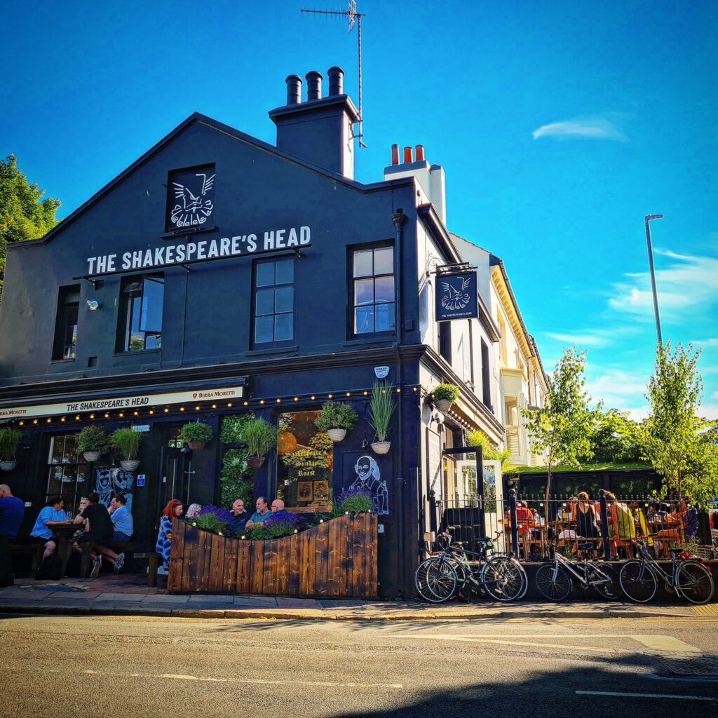 The Shakespeares Head -exterior shot of the pub