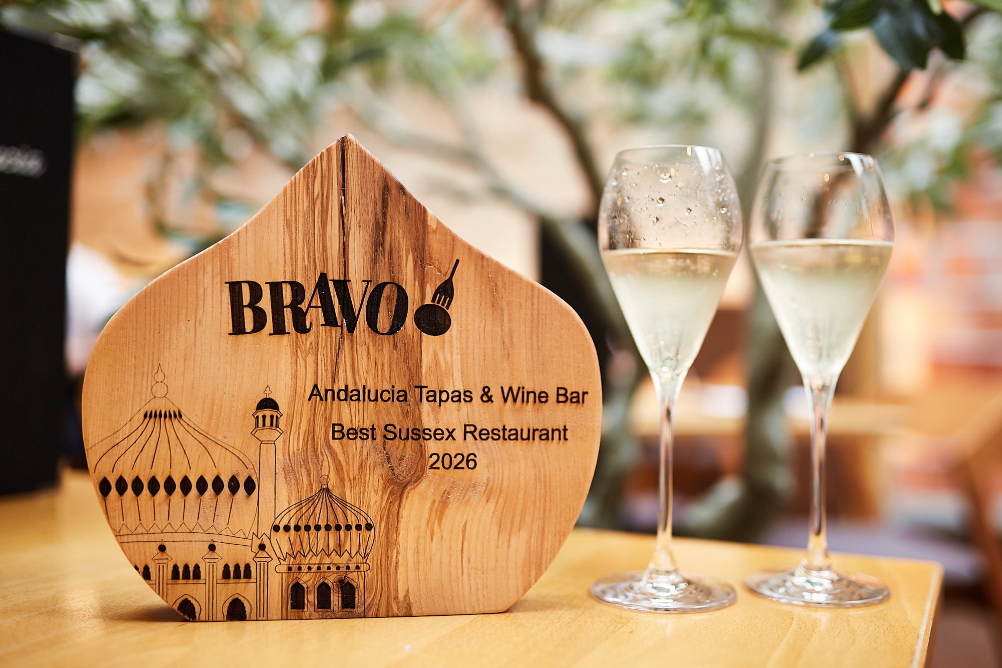 The Best restaurant in Sussex in 2026. Andalucia in Ferring. Winner of BRAVO Award